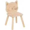 Atmosphera Drewniane krzese ko dla dzieci kotek CAT, 30 x 28 x 50 cm (...