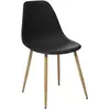 Atmosphera, Stühle, Dining room chair black/light brown, 46 cm x 52 cm...