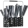 Secret de Gourmet | Tafelbestecke Set 24-teilig - Schwarz - Elegantes ...