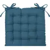 Atmosphera Stuhlkissen 38x38 cm für mehr Sitzkomfort - Blauer Bezug au...