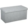 Atmosphera faltbarer Pouf Tomaz in Hellgrau, 38 x 38 x 76 cm - Praktis...