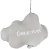 Hängedeko WOLKE für Kinder, Spielzeug mit Musik, 30 cm, grau