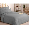 Atmosphera Baumwoll-Flachlaken 240x290 cm für 2 Personen in Grau, Bett...