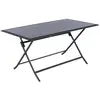Hesperide Rechteckiger klappbarer gartentisch "azua" 6-sitzer graphit ...