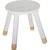 Atmosphera Kinderhocker aus Holz - Weißer Sitzhocker fürs Kinderzimmer...