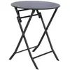 HESPERIDE Runder, klappbarer gartentisch "greensboro" graphit 2-sitzer...