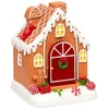 Atmosphera Weihnachtsdekoration: Lebkuchenhaus mit 8 LEDs, musikalisch...