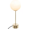 Dris Gold Nachttischlampe mit Glaslampenschirm