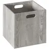 Heller Schrankkorb aus Holz groß Five® - Grau