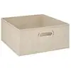 5Five Aufbewahrungskorb/Schrankkorb - beige - Leinen - 14L