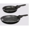 JJA 5five Bratpfannenset Aluminium (2-teilig): 20 cm & 26 cm schwarze ...