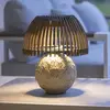 Les Jardins LED-Tischleuchte Alba, grau/beige, Höhe 41 cm