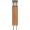 Les Jardins LED-Solarwegeleuchte Tekura, teak/grau, 75 cm