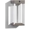 Les Jardins LED-Solarwandleuchte Teckalu, grau/weiß, 33 cm