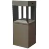 LED-Solar-Sockellampe Teckalu Sensor teak/schwarz