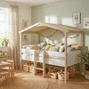 LEQUAIDESAFFAIRES HAUSBETT PILOTI MIT LATTENROST / Kinderbett 90x190 -...