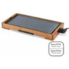 Livoo Plancha Bambus, Tischgrill, Braun