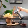 Elektrische italienische kaffeemaschine aus silber für 6 tassen Livoo ...