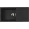 STRADOUR Spüle in CUBE gebaut, in SMC BLACK STRAW - 06, 1 Tablett, Abm...