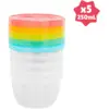 Aufbewahrungsbehälter Maxiportions, 250ml im Set | Badabulle, 5er Set