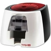 Evolis Badgy 100 (300 dpi), Etikettendrucker, Rot, Schwarz, Weiss