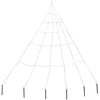 CHAKS Dekoobjekt XXL Spinnennetz mit Bodenhaken - 300 cm, Weiß Hal