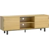 HOMCOM TV-Möbel 160 cm, TV-Schrank für Fernseher bis zu 165,1 cm mit 2...