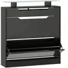 HOMCOM Schuhschrank mit 2 Klapptüren + 1 Ausziehschublade + 1 Ablage u...