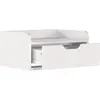 HOMCOM 2er-Set Wand-Nachttische   hängende Nachttische mit Schublade u...