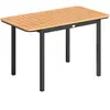 Outsunny Gartentisch für 6 Personen, 127 x 70 cm, Gartentisch mit Latt...