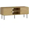 HOMCOM TV-Möbel 120 cm, TV-Ständer für Fernseher bis zu 140 cm mit abg...