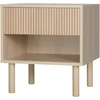 HOMCOM Nachttisch Nachtschrank mit Schublade und Fach Skandinavischer ...