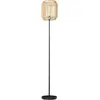HOMCOM Stehlampe für das Wohnzimmer Vintage-Stehlampe aus Metall mit L...