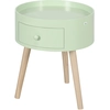 HOMCOM Couchtisch - Nachttisch - runder Nachttisch - skandinavisches D...
