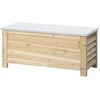 Outsunny Gartentruhe aus Holz und verzinktem Metalldeckel 155L mit Gas...