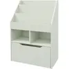 HOMCOM Bücherregal Regal Mehrzweck 3 Regale 2 Fächer Große Schublade i...