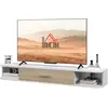 HOMCOM Wand-TV-Möbel TV-Bank TV-Möbel für TVs bis zu 50 Zoll mit 2 off...