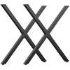 HOMCOM Set mit 2 Tischbeinen aus X-förmigem Stahl - 70L x 8B x 72H cm ...