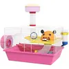 PawHut Käfig für Hamster Ratte Nagetier mit Plattform, Trinkflasche, R...