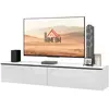 HOMCOM Wand-TV-Möbel, TV-Wandhalterung aus Holz, schwebendes TV-Bank f...