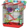 PawHut Käfig für Hamster Mäuse Kleintiere Nager mit Tunnel Futternapf ...