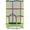 HOMCOM Kindertrampolin Ø 1,40 x 1,90H m Sicherheitsnetz Reißverschluss...