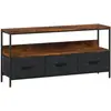 HOMCOM TV-Möbel 120 cm, TV-Unterschrank für Fernseher bis 140 cm mit 1...