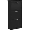 HOMCOM Schuhschrank für 15 Paare, schmaler moderner Schuhschrank mit 3...