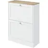 HOMCOM Schuhschrank 12 Paare, schmaler Schuhschrank, modernes Eingangs...