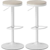 HOMCOM Set mit 2 Barhockern, drehbare Barstühle, moderne Barhocker mit...