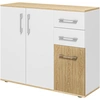 HOMCOM Sideboard, Aufbewahrungsmöbel mit 3 Türen, 2 Schubladen und ver...