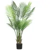 HOMCOM Künstlicher Innenpalm 120 cm, künstlicher Palmbaum mit Kunststo...