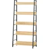 HOMCOM Geneigtes industrielles Bücherregal mit 5 Ebenen 70L x 35B x 15...