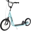 HOMCOM Trottinette Scooter Große Gummireifen Ø 40 und 30 cm Höhenverst...
